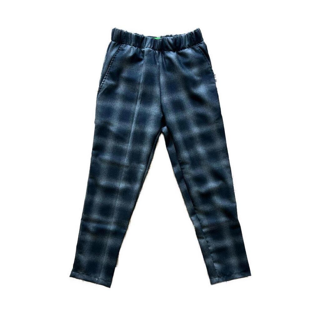 Liberal Youth Ministry Cropped Shadow Plaid Pants in Grey